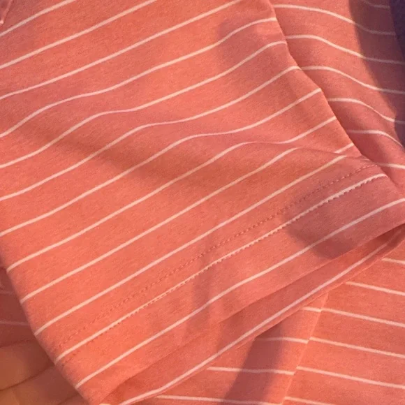 Peter Millar Youth Polo Shirt - Coral and Navy - Picture 5 of 6